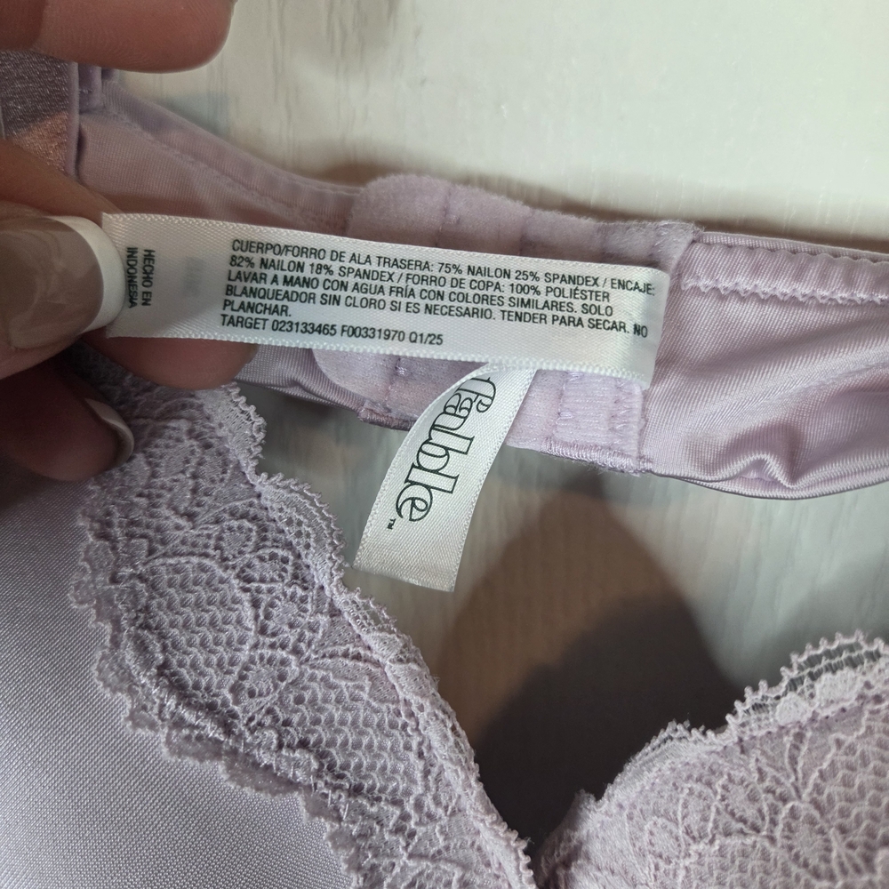 Wild Fable Soft Lilac Lace Bra - Picture 3 of 6